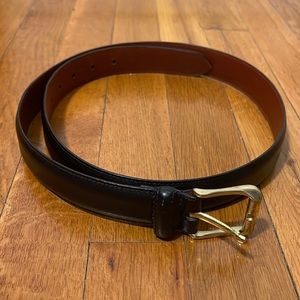 36” black coach belt